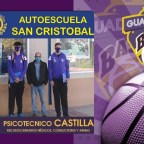 Autoescuela San Cristóbal y Psicotécnico Castilla colaboradores de Guadalajara Basket